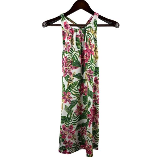 Tori Richard Dresses & Skirts - Women’s Tori Richard Small White Floral Patterned Halter Dress